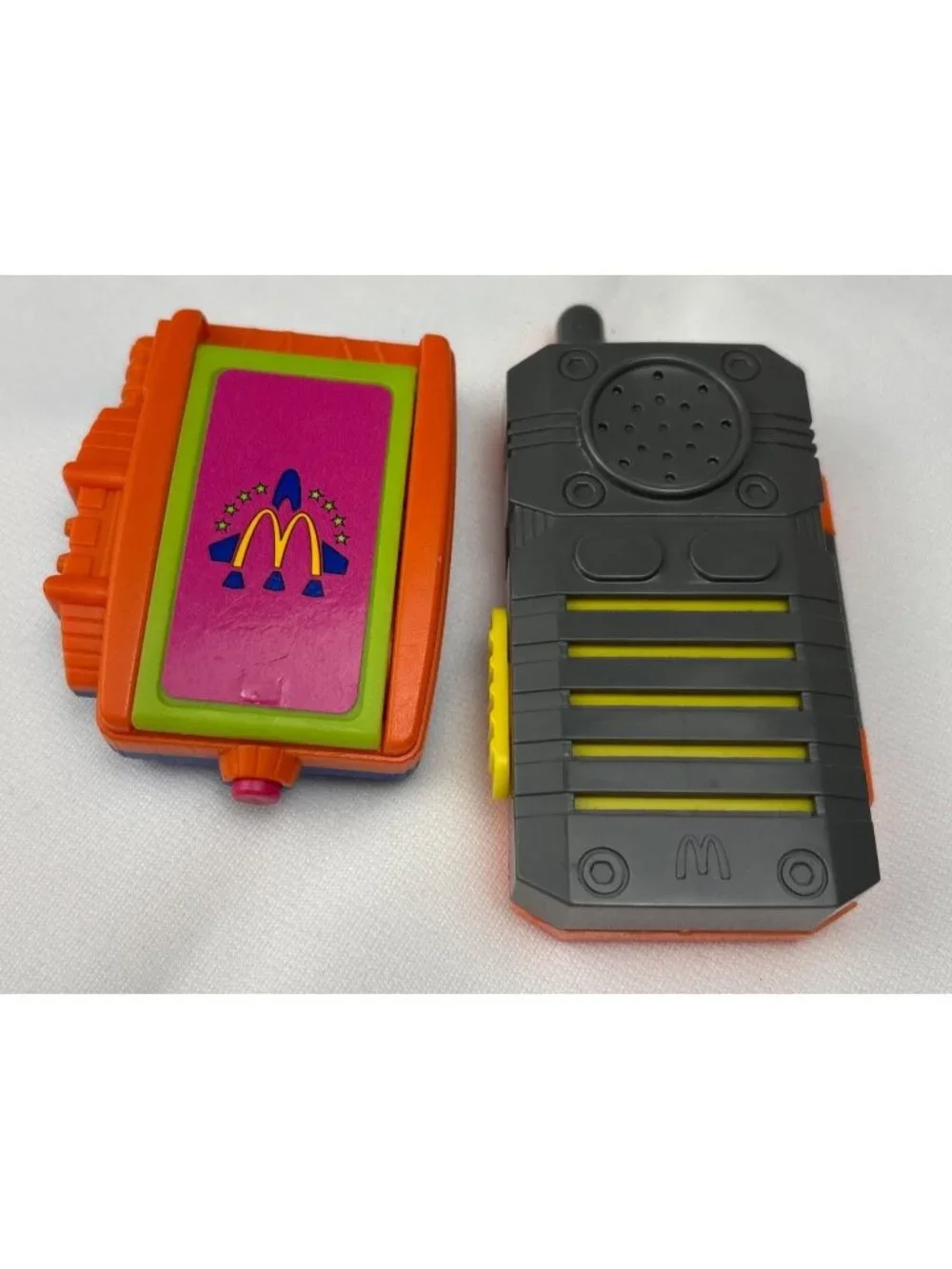 Space-Themed McDonalds Happy Meal Kids Toy Communicator Loose 1994 Orange/Gray